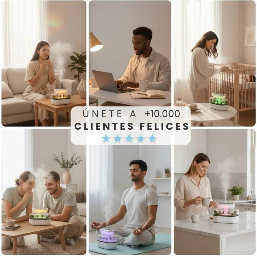 Humidificador Raindrop con Aromaterapia