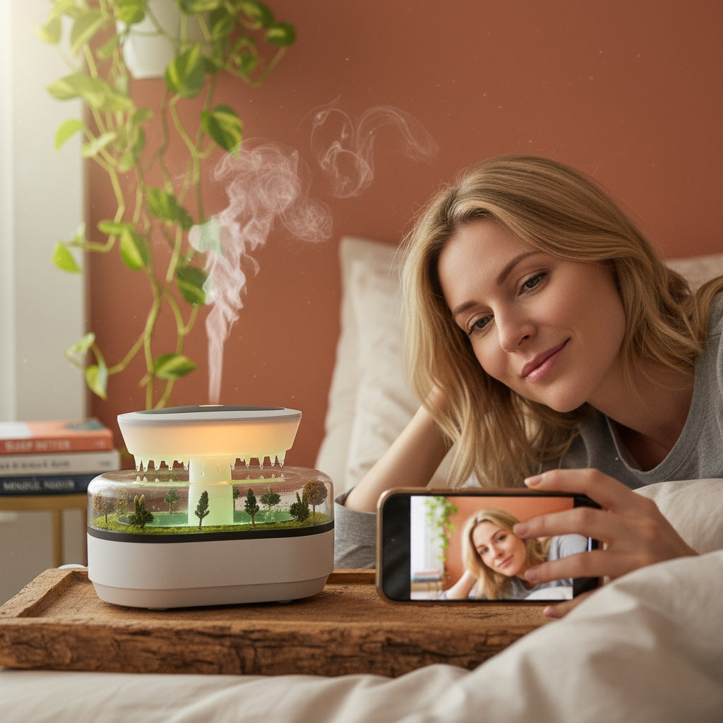 Humidificador Raindrop con Aromaterapia